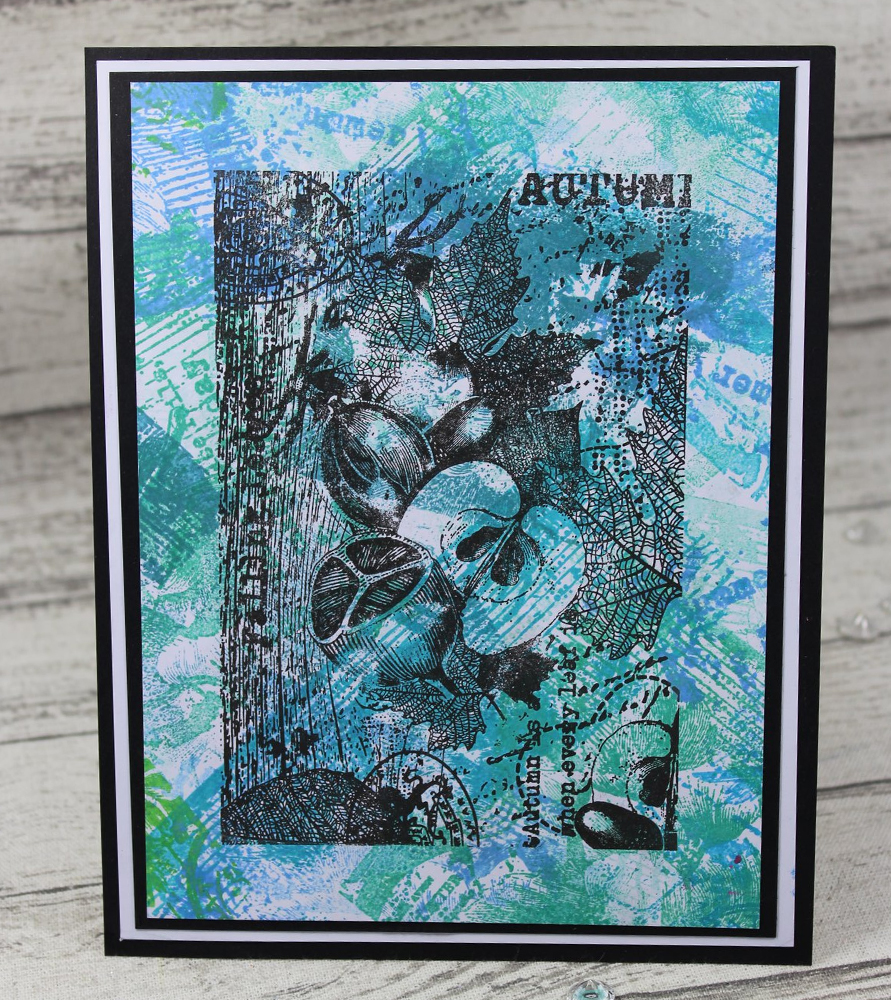 Two Jays Stamp Autumn Collage