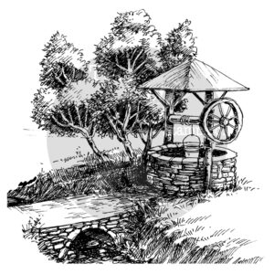 Two Jays Stamp Wishing Well