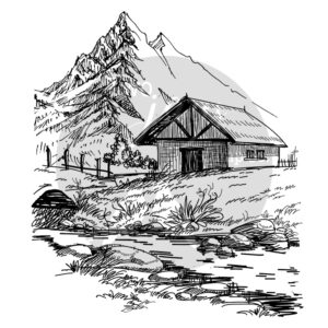 Two Jays Stamp Mountain House