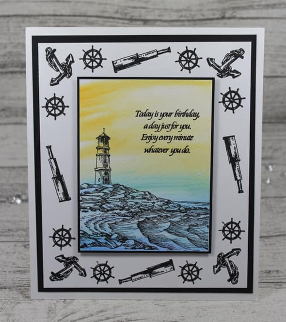 Two Jays Stamp Lighthouse