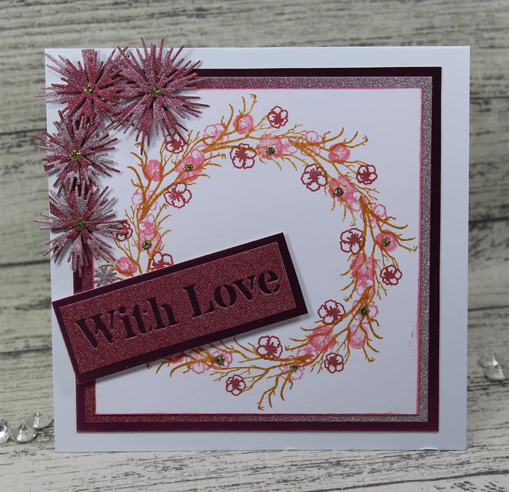 Two Jays Stamp Cherry Blossom