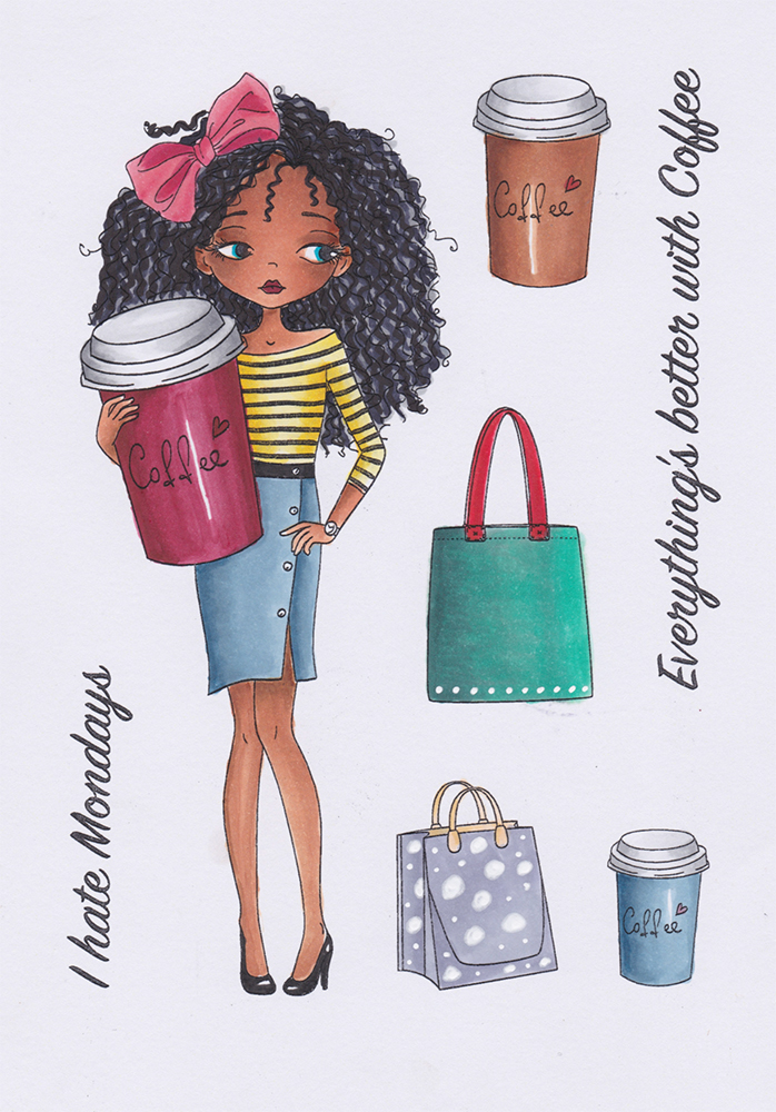 Two Jays Stamp Simone