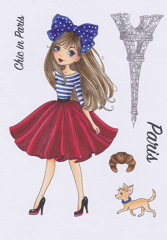 Two Jays Stamp Colette