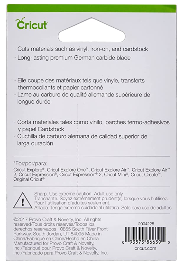 Cricut Premium Fine Point Blade + Housing Art of Craft