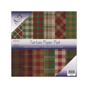 Craft Artist Tartan Paper Pad 8" x 8"