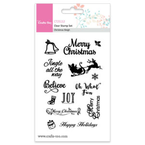 Crafts Too Clear Stamp Christmas Sleigh