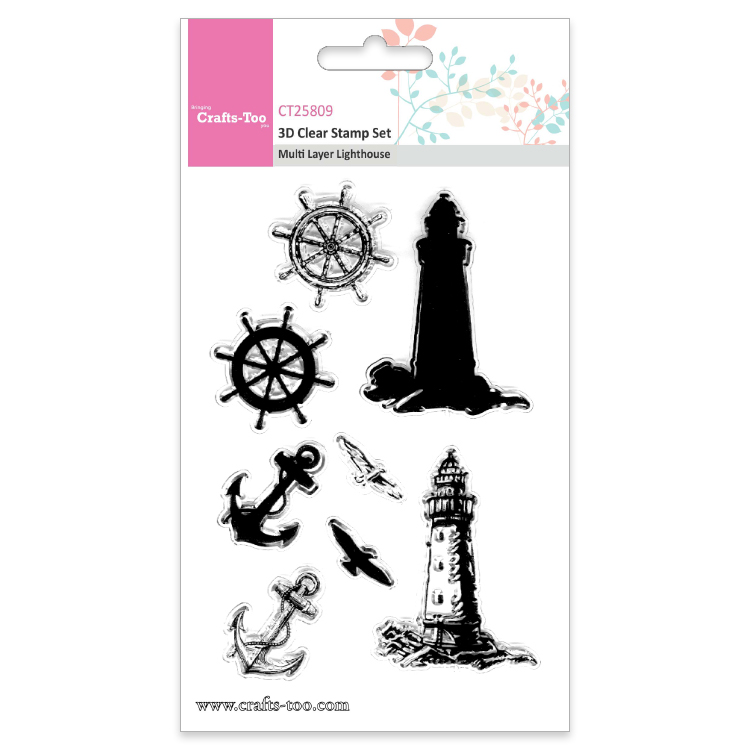 Crafts Too 3D Clear Stamp Multi Layer Lighthouse