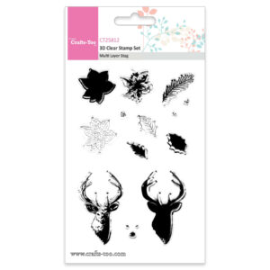 Crafts Too 3D Clear Stamp Multi Layer Stag