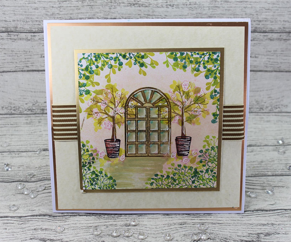 Two Jays Stamp Window View