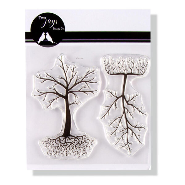 Two Jays Stamp Rooted Trees Art of Craft