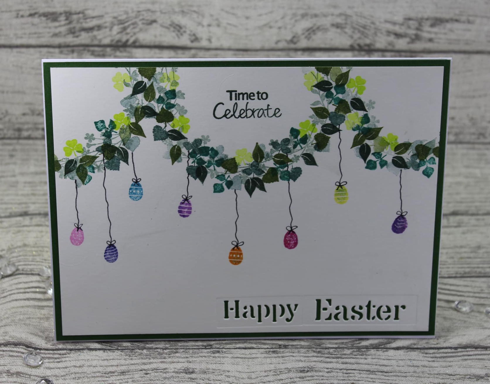 Two Jays Stamp Spring Leaves