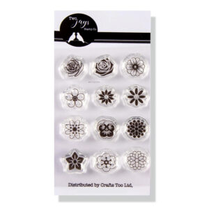 Two Jays Stamp Spring Flowers