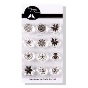 Two Jays Stamp Summer Flowers