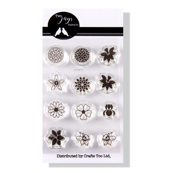 Two Jays Stamp Summer Flowers Art of Craft