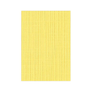 Craft Artist Linen A4 Card Bright Yellow