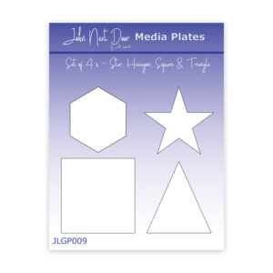John Next Door Media Plate Small Star, Hexagon, Square & Triangle