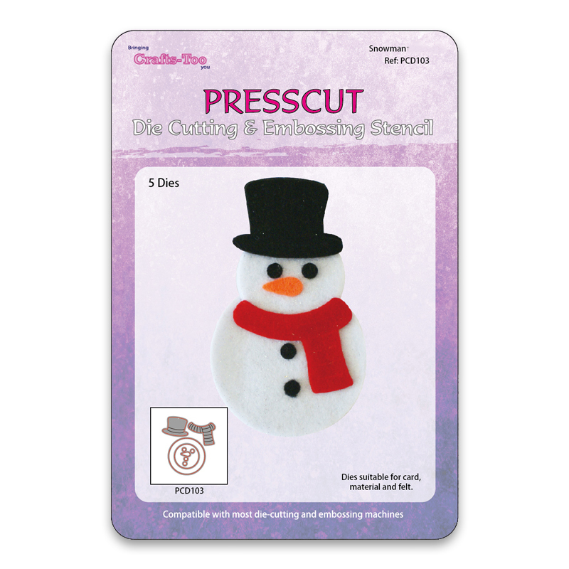 Presscut Snowman