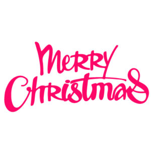 Presscut Merry Christmas