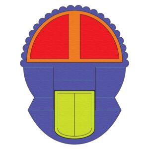 Presscut Scalloped Semi Circle