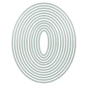 Presscut Nesting Stitch Dot Ovals