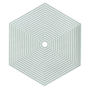 Presscut Nesting Stitch Dot Hexagons
