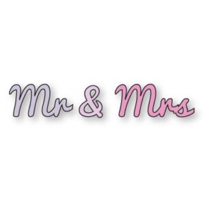Presscut Mr & Mrs