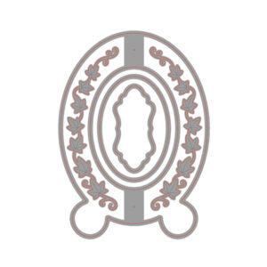 Presscut Swing Card Oval