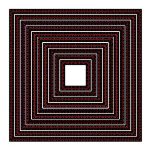 Presscut Stitching Nesting Square