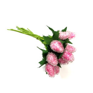 Craft Artist Festive Stamen Pink Glass