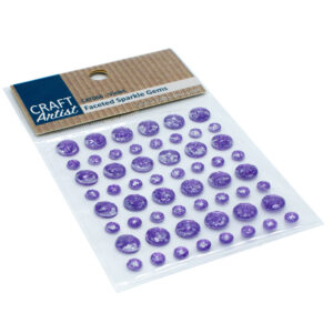 Craft Artist Faceted Sparkle Gems Violet