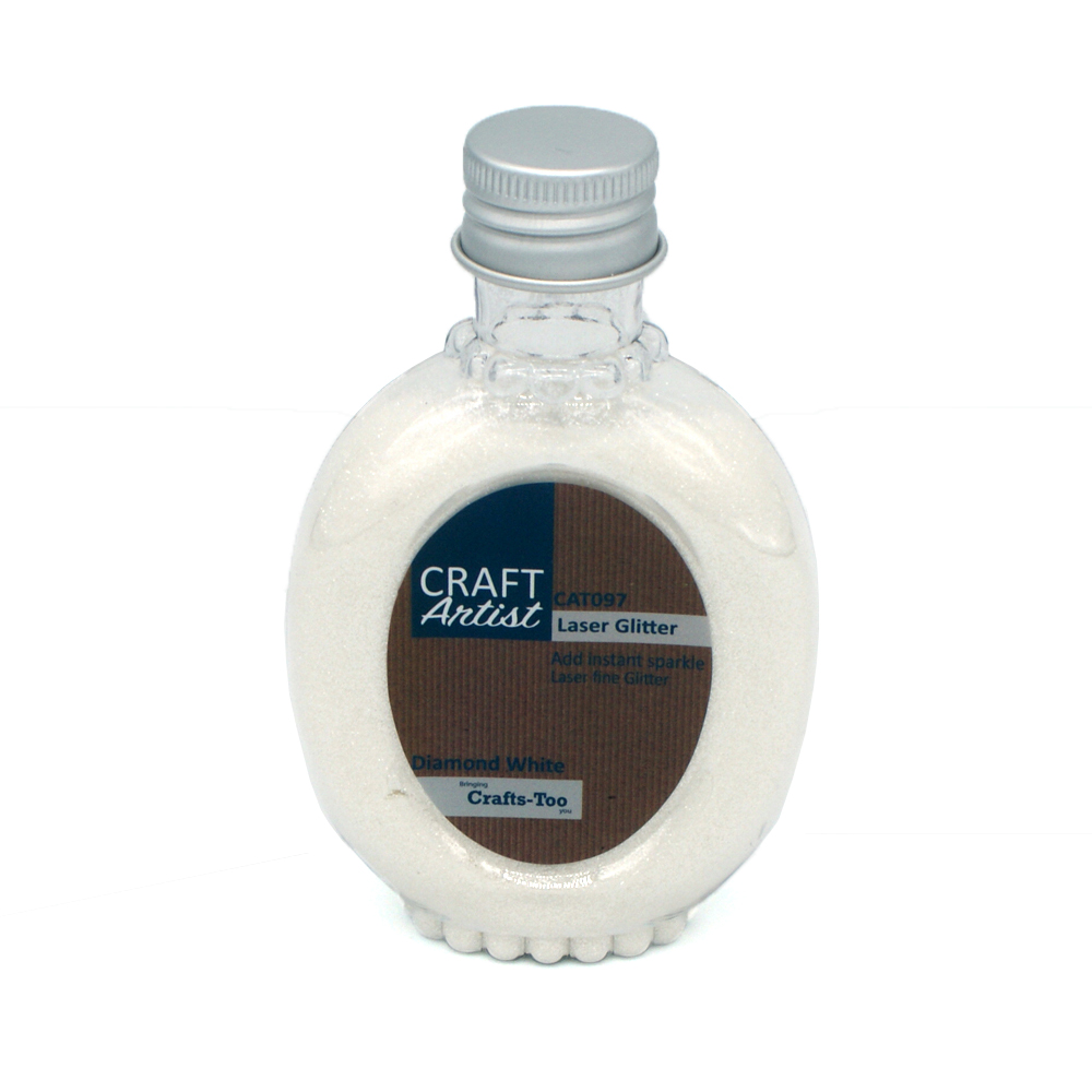 Craft Artist Laser Glitter White