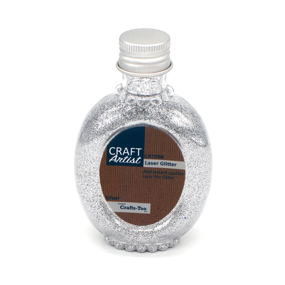 Craft Artist Laser Glitter Silver