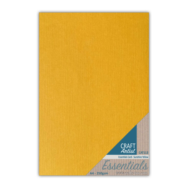 Craft Artist Essential Card Sunshine Yellow Art of Craft