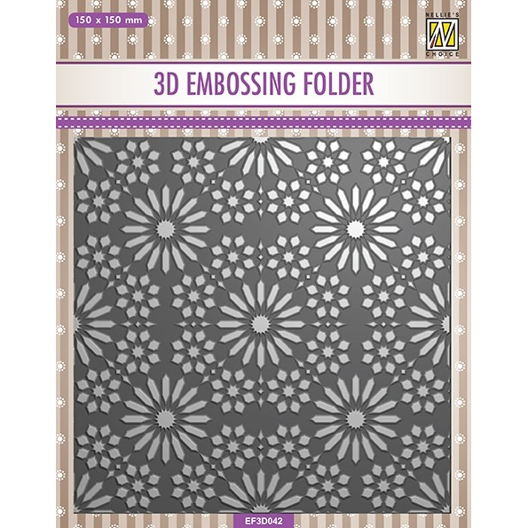 Nellie Snellen Square Frame Flower Pattern