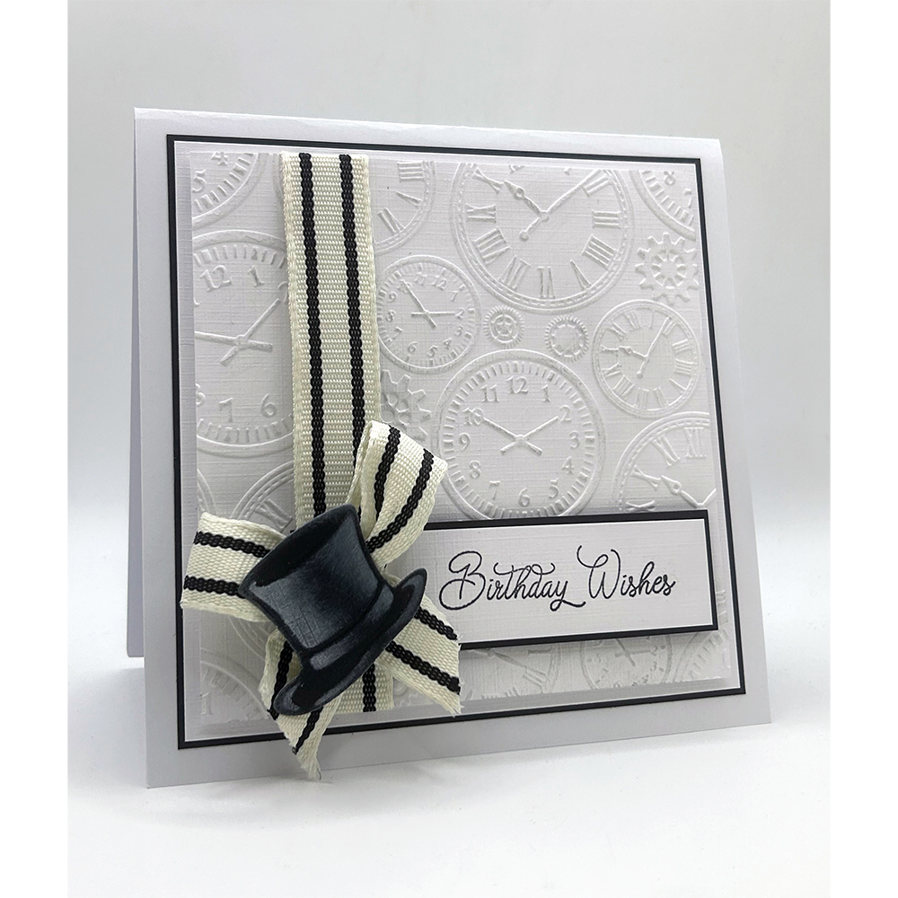 Nellie Snellen 3D Embossing Folder Time