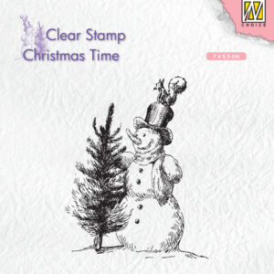 Nellie Snellen Snowman with Tree