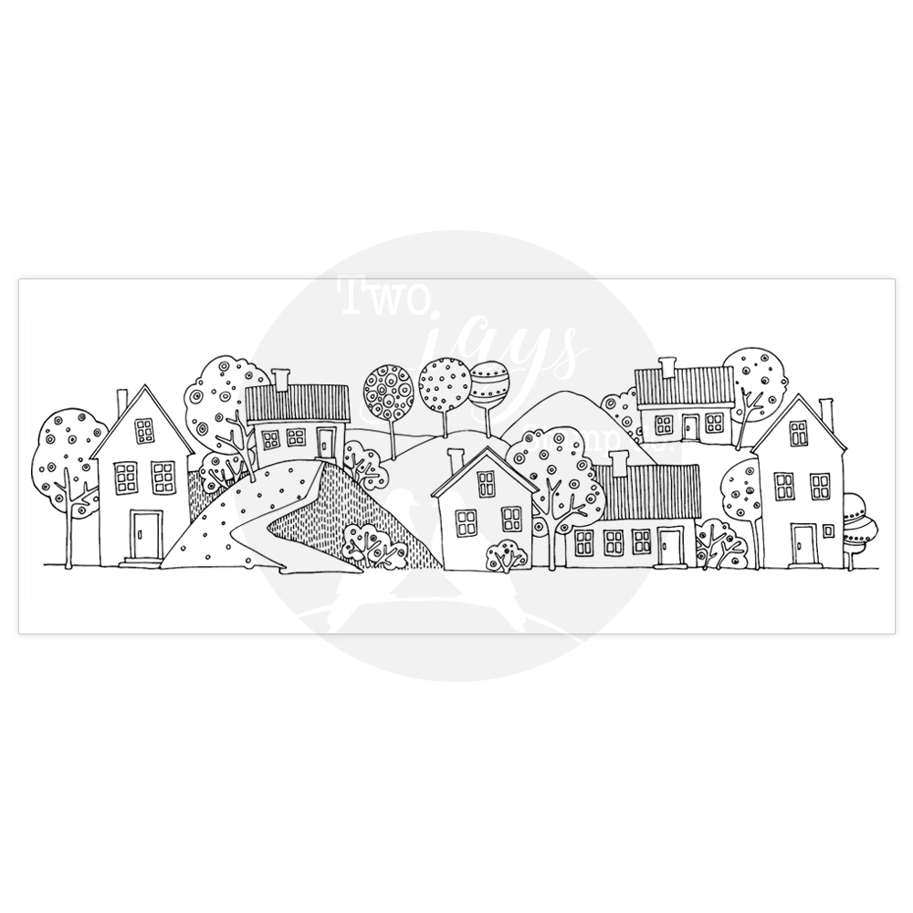 Two Jays Clear Stamps Funky Village