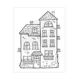 Two Jays Clear Stamps Tall House