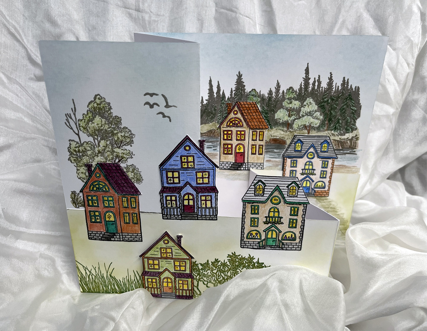Two Jays Clear Stamps Small Houses