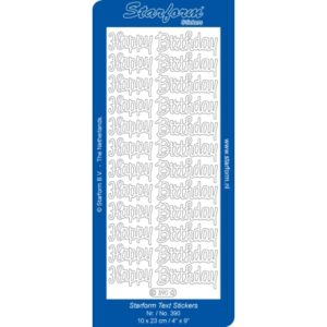 Starform Glitter Sticker Happy Birthday