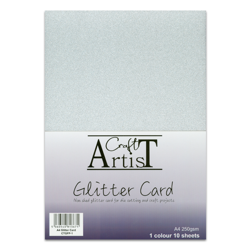 Buy A Craft Artist Glitter Card Silver