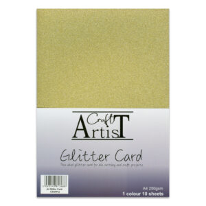 Craft Artist Glitter Card Gold