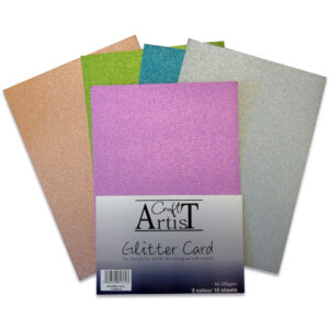 Craft Artist Glitter Card Cool Tones