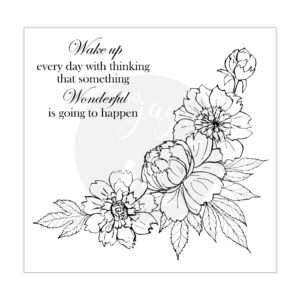 Two Jays Clear Stamps Spring Flower Corner