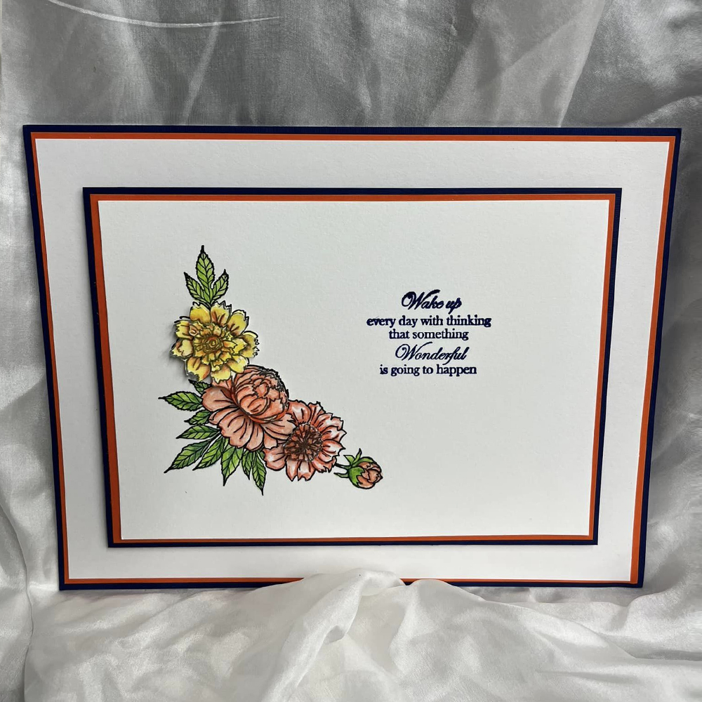 Two Jays Clear Stamps Spring Flower Corner