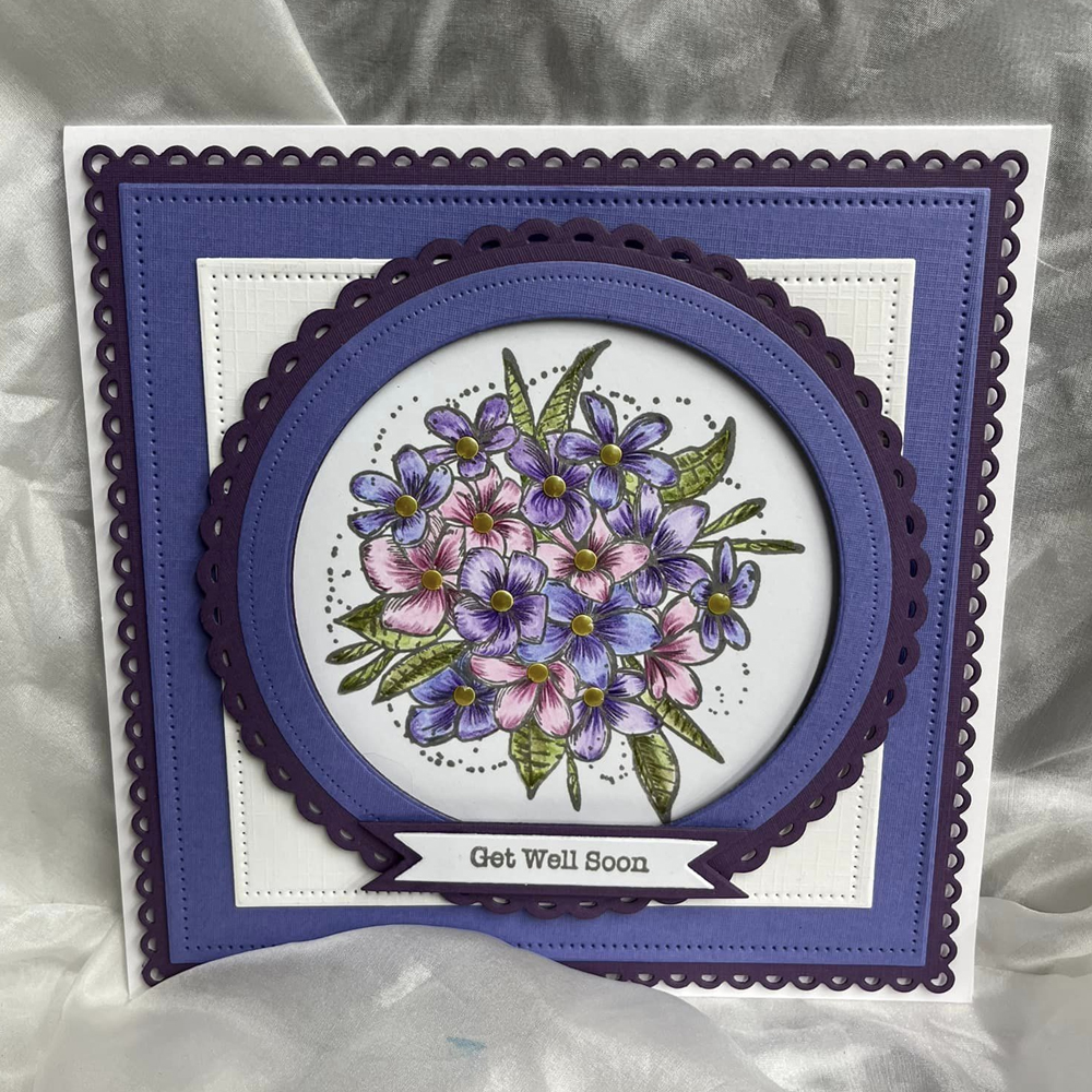 Two Jays Clear Stamps Spring Flower Bouquet