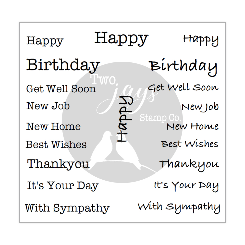 Two Jays Clear Stamps Small Sayings