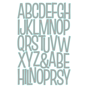 Julie Hickey Designs Sweet Pea Uppercase Alphabet