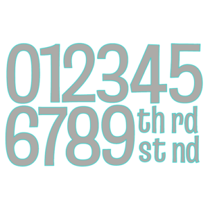 Julie Hickey Designs Sweet Pea Numbers