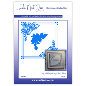 John Next Door Pinstripe Poinsettia Frame